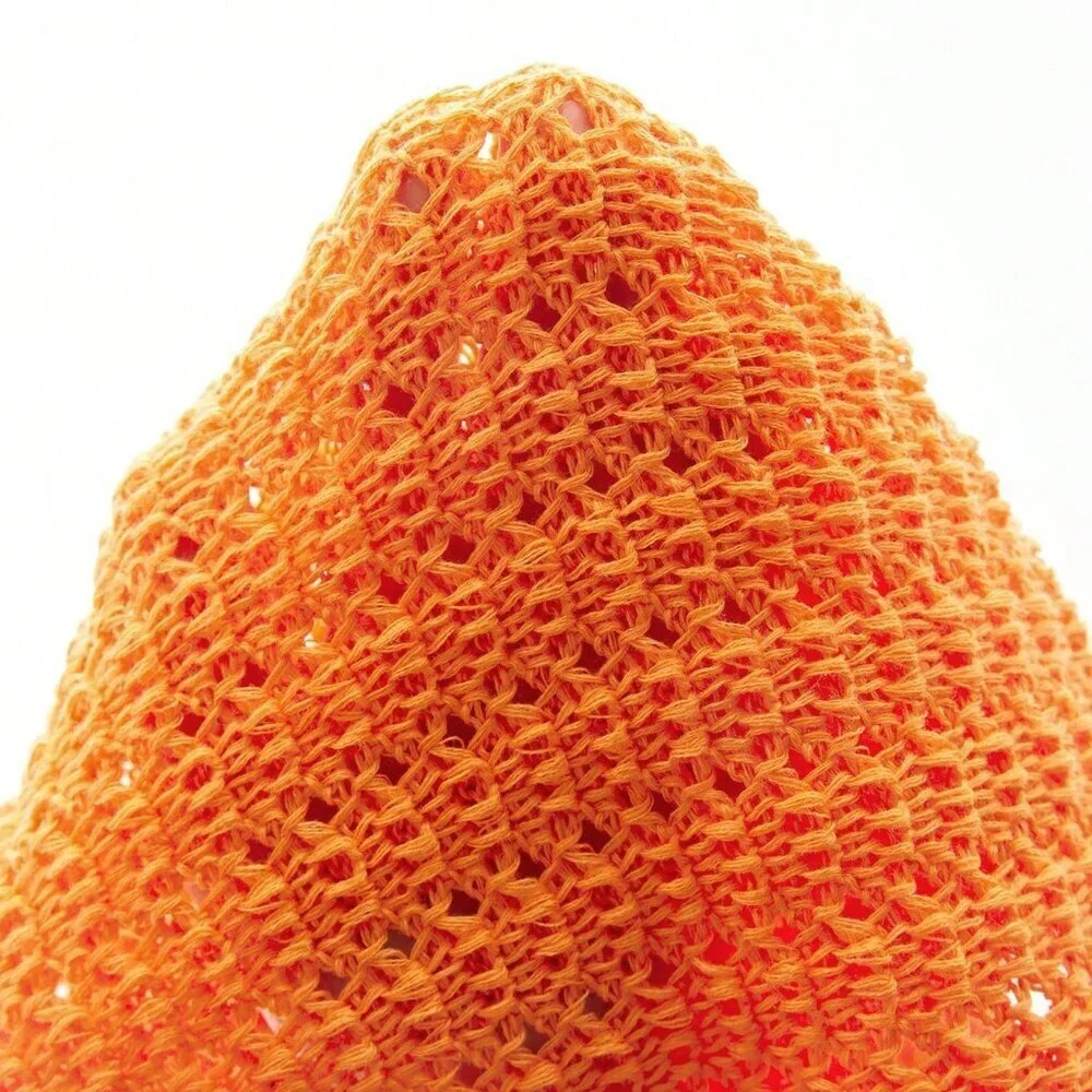 Orange Boho Women's Sexy Beach Vacation Knit Sweater
